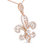 14K Yellow Gold 1.00 Cttw Round Diamond Fleur De Lis 18" Pendant Necklace - H-I Color, SI2-I1 Clarity