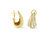 14K Yellow Gold 2 1/4 Cttw Diamond Huggy Earrings