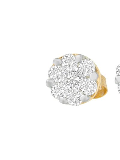 Haus of Brilliance 14K Yellow Gold 3/4 cttw Round Cut Diamond Stud Earring product