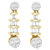14K Yellow Gold 3/4ct. TDW Round And Baguette-cut Diamond Earrings (H-I,SI1-SI2) - Gold