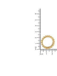 14K Yellow Gold 4.00 Cttw Shared Prong Set Princess Cut Diamond Eternity Band Ring (J-K Color, VS1-VS2 Clarity) - Ring Size 7