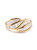 14K Yellow Gold Channel Set 1 1/3 Cttw Diamond Swirl And Weave Ring Band - Ring Size 7 - Gold
