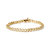 14K Yellow Gold Plated .925 Sterling Silver 1.00 Cttw Diamond C-Shaped Link Bracelet (I-J Color, I3 Clarity) - Yellow Gold