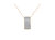 14K Yellow Gold Princess-Cut Diamond Pillar Pendant Necklace - Yellow