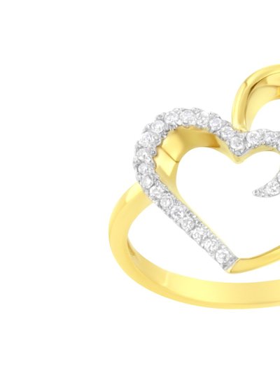 Haus of Brilliance 14KT Yellow Gold 1/10 Ctw. Diamond Heart Shape Ring product