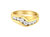 14KT Yellow Gold Men's Round Cut Diamond Ring - Yellow
