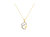 2 Micron 10K Yellow Gold Plated .925 Sterling Silver 1/25 cttw Diamond Dolphin Pendant Necklace - Yellow