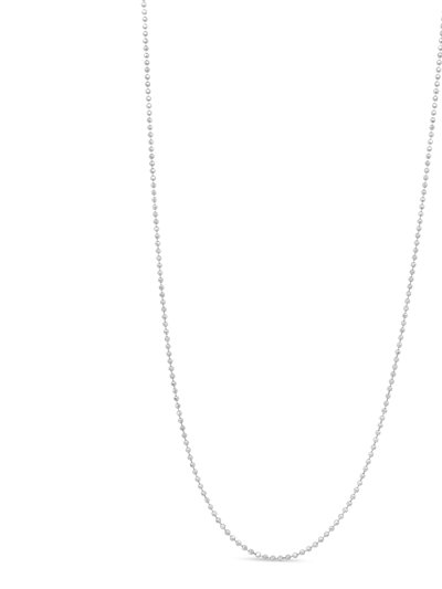 Haus of Brilliance .925 Sterling Silver 0.7mm Slim And Dainty Unisex 18" Ball Bead Chain Necklace product