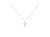 .925 Sterling Silver 1/10 Cttw Pave-Set Round-Cut Diamond Open Cross 18" Pendant Necklace