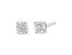 .925 Sterling Silver 1/10 Cttw Round Brilliant-Cut Diamond Miracle-Set Stud Earrings
