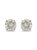 .925 Sterling Silver 1/2 Cttw 4-Prong Round-cut "Salt and Pepper" Diamond Classic Stud Earrings