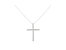 .925 Sterling Silver 1/2 Cttw Brilliant Cut Diamond Miracle-Set Cross 18" Unisex Pendant Necklace