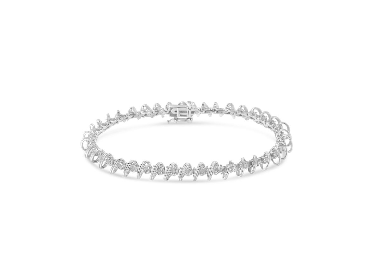 Mixed Doubles Tennis Bracelet Kit with Video Class Silver Frost