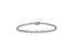 .925 Sterling Silver 1/2 Cttw Miracle Set Diamond Milgrain Style Link Bracelet - Silver