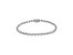 .925 Sterling Silver 1/2 Cttw Miracle Set Diamond Milgrain Style Link Bracelet