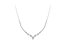 .925 Sterling Silver 1/2 cttw Prong Set Round Diamond Graduated Cluster 18" Statement Necklace