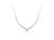 .925 Sterling Silver 1/2 cttw Prong Set Round Diamond Graduated Cluster 18" Statement Necklace