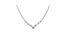 .925 Sterling Silver 1/2 cttw Prong Set Round Diamond Graduated Cluster and Heart Center 18" Statement Necklace - White