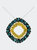 .925 Sterling Silver 1/2 Cttw Treated Blue and Yellow Diamond Double Square 18" Pendant Necklace - Blue/Yellow