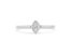 .925 Sterling Silver 1/20 Carat Diamond Teardrop Pear-Shaped Miracle Set Petite Fashion Promise Ring - White