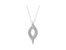 .925 Sterling Silver 1/25 cttw Round Cut Diamond Fashion Pendant Necklace - Silver