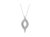 .925 Sterling Silver 1/25 cttw Round Cut Diamond Fashion Pendant Necklace - Silver