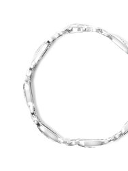 .925 Sterling Silver 1 3/4 Cttw Diamond Wave And X Link Tennis Bracelet (I-J Color, I3 Clarity)