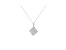 .925 Sterling Silver 1/3 cttw Diamond Rhombus Shaped 18" Pendant Necklace