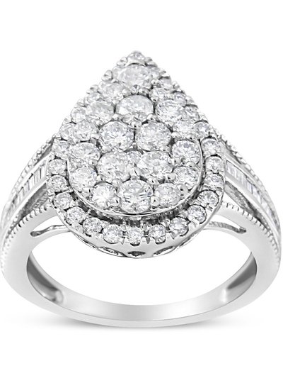 Haus of Brilliance .925 Sterling Silver 1/3 Cttw Pave Set Round-Cut Diamond Braided Halo Cocktail Ring product