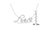 .925 Sterling Silver 1/4 Cttw Diamond Cursive "Love" 18" Pendant Necklace