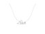 .925 Sterling Silver 1/4 Cttw Diamond Cursive "Love" 18" Pendant Necklace