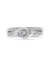 .925 Sterling Silver 1/4 Cttw Diamond Halo And Swirl Engagement Ring and Wedding Band Set