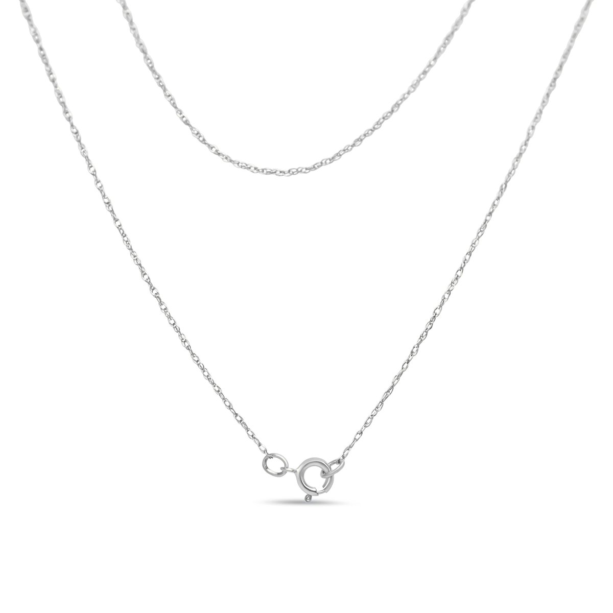 Haus Of Brilliance .925 Sterling Silver 1/4 Cttw Diamond Lock 16 Pendant  Necklace with Paperclip Chain (H-I Color, SI2-I1 Clarity) 020384PWDM -  Ladies Jewelry, Diamond Lock Pendant Necklace - Jomashop