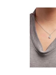 Haus Of Brilliance .925 Sterling Silver 1/10 Cttw Round Diamond Lock Pendant  18 Paperclip Chin Necklace (H-I Color, SI1-SI2 Clarity) 90-2671WDM -  Ladies Jewelry, Lock Necklace - Jomashop
