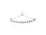 .925 Sterling Silver 1/4 Cttw Diamond "S" Curve Link Bolo Style Adjustable Bracelet - Silver