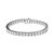 .925 Sterling Silver 1/4 Cttw Miracle Set Diamond and Bead Link 7.25" Tennis Bracelet (I-J Color, I2-I3 Clarity) - Silver