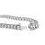 .925 Sterling Silver 1/4 Cttw Miracle Set Diamond and Bead Link 7.25" Tennis Bracelet (I-J Color, I2-I3 Clarity)