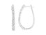 .925 Sterling Silver 1/4 cttw Miracle-Set Round-Cut Diamond Hoop Earring
