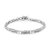 .925 Sterling Silver 1/5 Cttw Round-Cut Diamond "X" Link Bracelet - Size 7.50" - I-J Color, I2-I3 Clarity - Silver