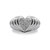 .925 Sterling Silver 1/6 Cttw Round Diamond "Heartbeat" Heart Band Ring - I-J Color, I3 Clarity - Size 8 - Silver