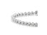 .925 Sterling Silver 1.0 Cttw Diamond Miracle-Set 7" Link Bracelet