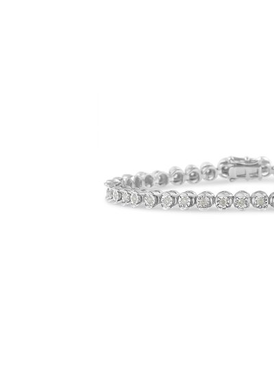 Haus of Brilliance .925 Sterling Silver 1.0 Cttw Diamond Miracle-Set 7" Link Bracelet product