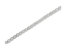 .925 Sterling Silver 1.0 Cttw Diamond Miracle-Set Square Milgrain 7" Link Tennis Bracelet