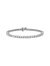 .925 Sterling Silver 1.0 Cttw Miracle-Set Diamond Round Faceted Bezel Tennis Bracelet - Sterling Silver