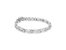 .925 Sterling Silver 1.0 Cttw Round-Brilliant And Baguette Cut Diamond Miracle-Set X-Link 7" Tennis Bracelet