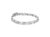 .925 Sterling Silver 1.0 Cttw Round-Brilliant And Baguette Cut Diamond Miracle-Set X-Link 7" Tennis Bracelet