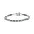 .925 Sterling Silver 1.0 Cttw With Alternating Round White Diamond And Round Treated Green Diamond Tennis Bracelet (Green And I-J Color, I3 Clarity) - Sliver
