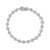 .925 Sterling Silver 2.0 Cttw Round Diamond Link Bracelet - G-H Color, I1-I2 Clarity - 7.25" - Silver