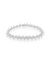 .925 Sterling Silver 3/4 Cttw Diamond Illusion Plate Link Bracelet - Sterling Silver
