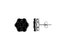 .925 Sterling Silver 4.0 Cttw Prong Set Round-Cut Treated Black Diamond Floral Cluster Stud Earring
